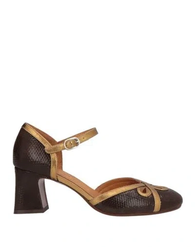 Chie Mihara Woman Pumps Brown Size 6.5 Leather
