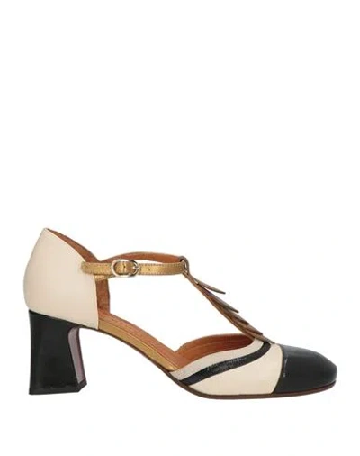 Chie Mihara Woman Pumps Cream Size 7.5 Leather In White