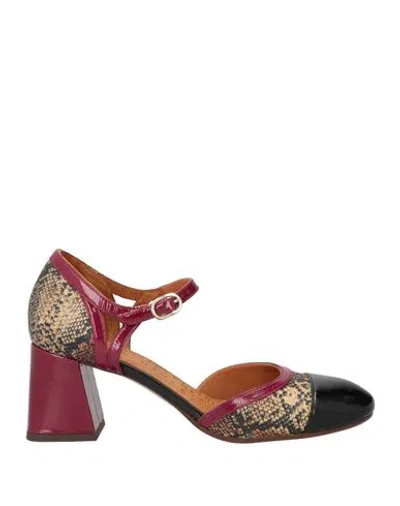 Chie Mihara Woman Pumps Garnet Size 8 Leather In Multi