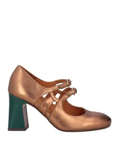 Chie Mihara Woman Pumps Gold Size 8 Leather