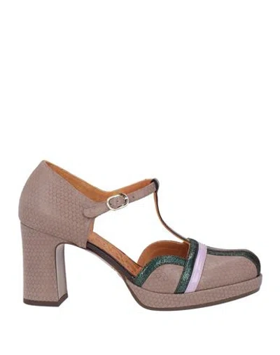 Chie Mihara Woman Pumps Light Brown Size 9 Leather In Beige