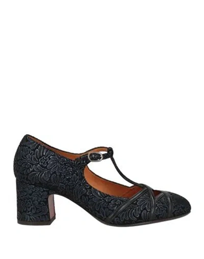 Chie Mihara Woman Pumps Midnight Blue Size 7 Leather