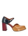 Chie Mihara Woman Pumps Mustard Size 7.5 Leather In Multi