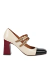 Chie Mihara Woman Pumps Off White Size 8 Leather In White