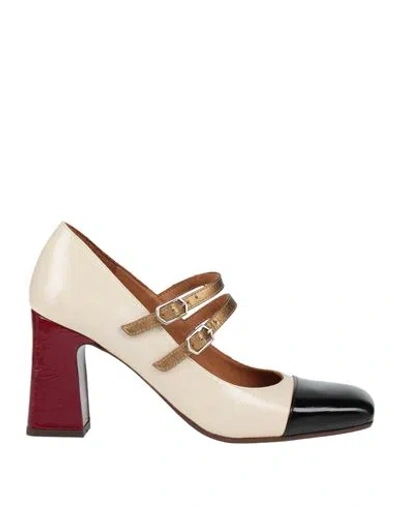 Chie Mihara Woman Pumps Off White Size 8 Leather