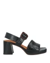 Chie Mihara Woman Sandals Black Size 6 Soft Leather