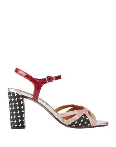 Chie Mihara Woman Sandals Blush Size 8 Leather In Multi