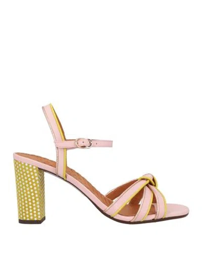 Chie Mihara Woman Sandals Light Pink Size 8 Leather