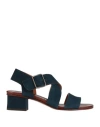 Chie Mihara Woman Sandals Navy Size 6.5 Leather In Navy
