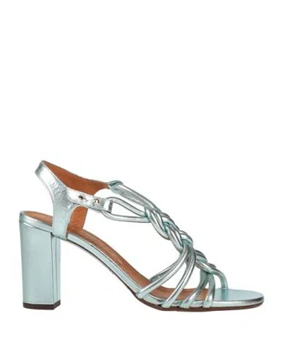 Chie Mihara Woman Sandals Sky Blue Size 7.5 Leather