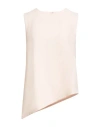 Chie Mihara Woman Top Blush Size Xl Polyester, Polyurethane In Pink
