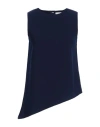 Chie Mihara Woman Top Navy Size M Polyester, Polyurethane In Blue