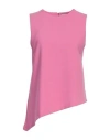 Chie Mihara Woman Top Pink Size Xl Polyester, Polyurethane