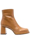 Chie Mihara Women's Kentin Leather Ankle Boots In Nude In Brown