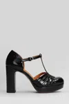 Chie Mihara 85mm T-bar Platform Pumps In Black