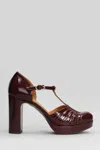 Chie Mihara Yaisu Pumps In Bordeaux Leather In Burgundy