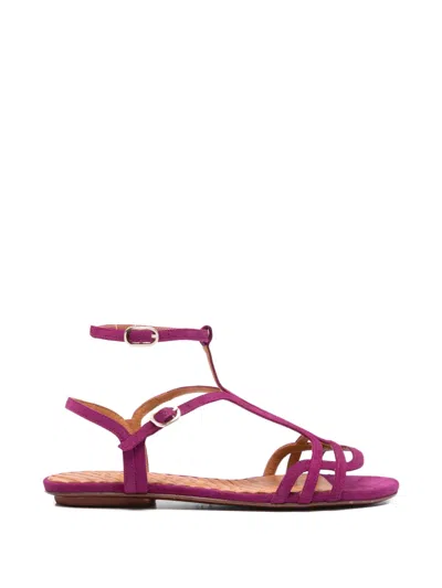 Chie Mihara Yale Flat Sandals In Pink