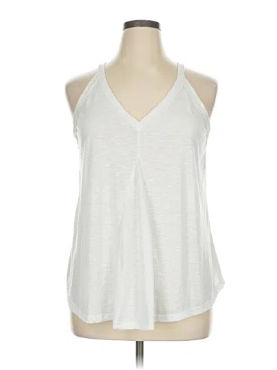 Pre-owned Chigant Tank Top Silver Halter Neckline Tops