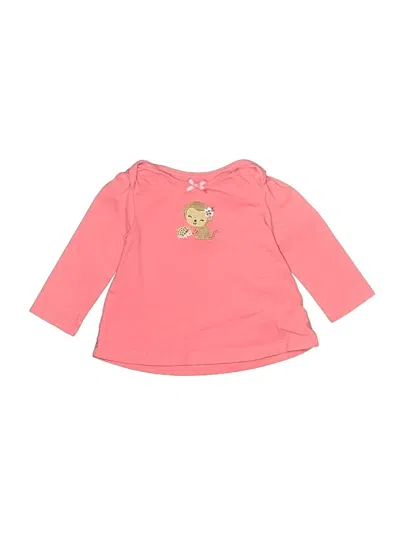 Pre-owned Child Of Mine By Carter's Babies' 3/4 Sleeve T-shirt In Pink