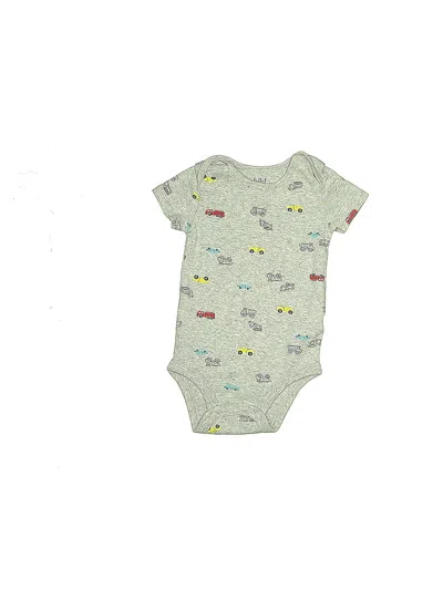 Pre-owned Child Of Mine By Carter's Babies' Short Sleeve Onesie In Green