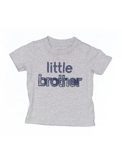 Pre-owned Child Of Mine By Carter's Babies' Short Sleeve T-shirt In Gray