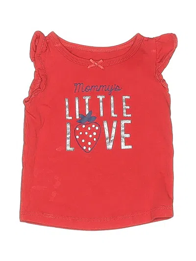 Pre-owned Child Of Mine By Carter's Babies' Sleeveless T-shirt In Red