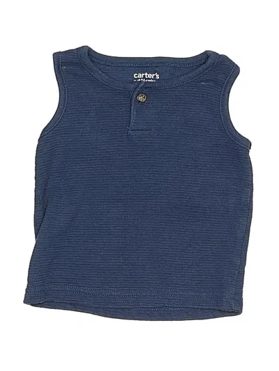 Pre-owned Child Of Mine By Carter's Babies' Sleeveless T-shirt In Blue