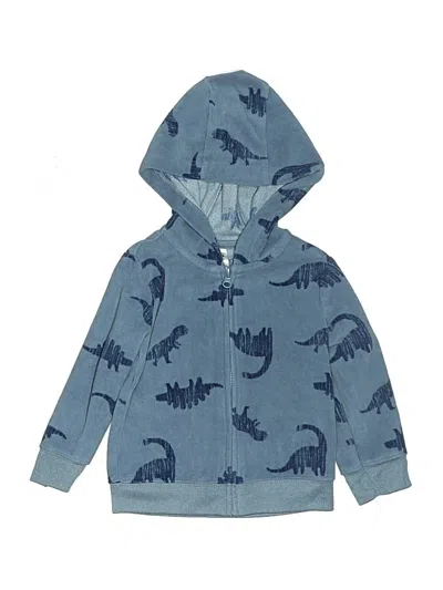 Pre-owned Child Of Mine By Carter's Babies' Zip Up Hoodie In Blue