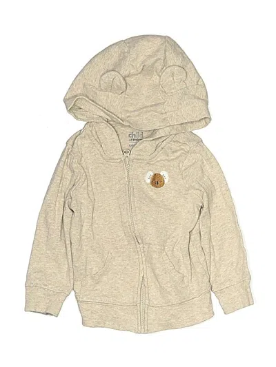 Pre-owned Child Of Mine By Carter's Babies' Zip Up Hoodie In Gold