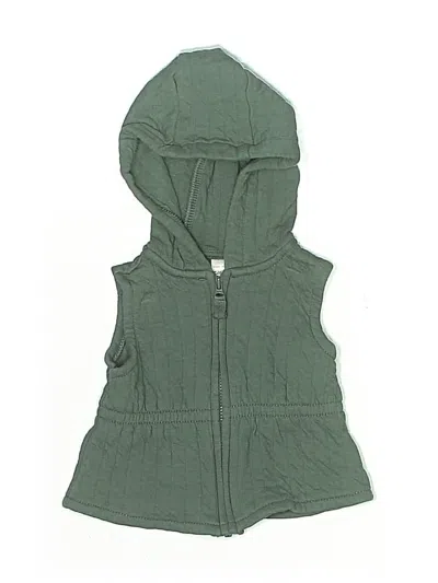 Pre-owned Child Of Mine By Carter's Babies' Zip Up Hoodie In Green