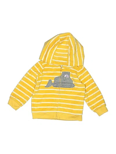 Pre-owned Child Of Mine By Carter's Kids' Zip Up Hoodie In Yellow