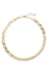 Child Of Wild Aureline Braided Necklace In Gold