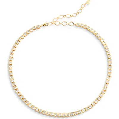 Child Of Wild Blair Cubic Zirconia Tennis Necklace In Gold