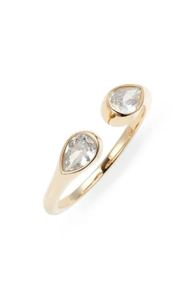Child Of Wild Brisa Open Cubic Zirconia Ring In Gold