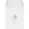 Child Of Wild Carmela Crucifix Necklace In Silver