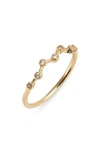 Child Of Wild Celeste Constellation Cubic Zirconia Ring In Gold