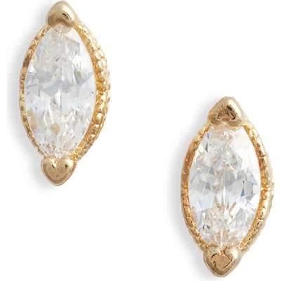 Child Of Wild Celestial Cubic Zirconia Stud Earrings In Gold
