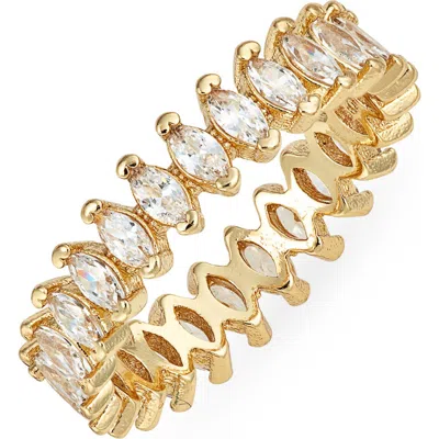 Child Of Wild Cosmos Cubic Zirconia Ring In Gold