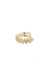 Child Of Wild Cubic Zirconia Star Ear Cuff In Gold