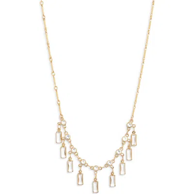 Child Of Wild Daphne Cubic Zirconia Necklace In Gold