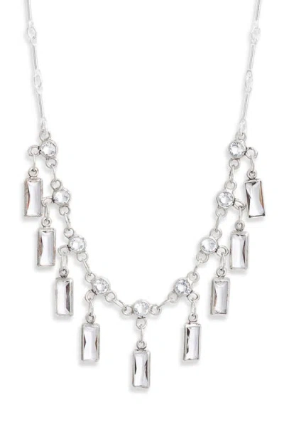 Child Of Wild Daphne Cubic Zirconia Necklace In White