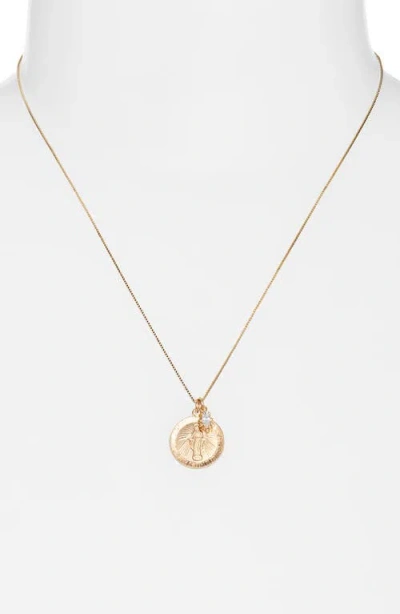 Child Of Wild Divine Mother Pendant Necklace In Gold
