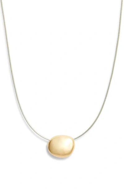 Child Of Wild Eclipse Mixed Metal Pendant Collar Necklace In Gold