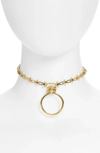 Child Of Wild Exodus Choker Necklace In Gold