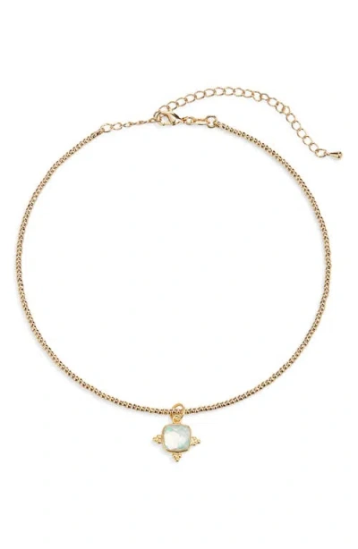 Child Of Wild Fire Sky Pendant Collar Necklace In Gold