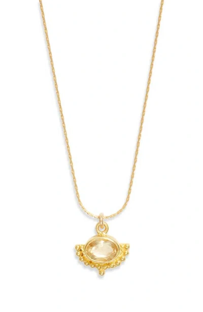 Child Of Wild Golden Hour Citrine Pendant Necklace