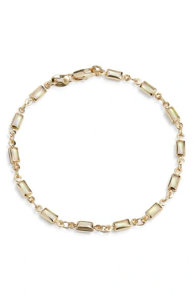 Child Of Wild Ophelia Opal Chain Bracelet In Gold