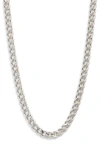 Child Of Wild Rhapsody Cuban Chain Necklace In Silver