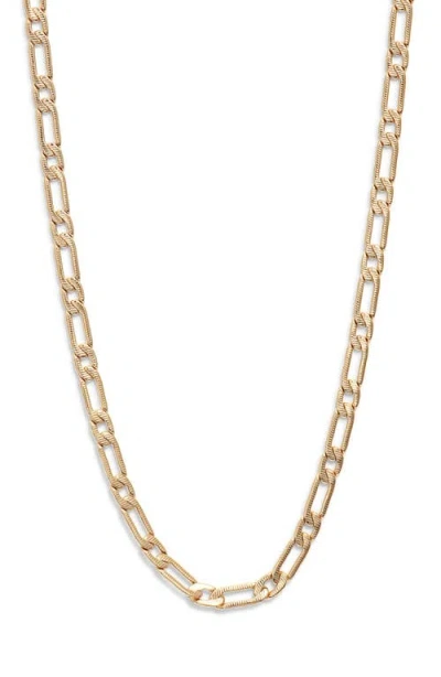 Child Of Wild Rhapsody Figaro Chain Necklace In Gold