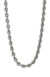 Child Of Wild Rhapsody Flat Link Chain Necklace In Silver